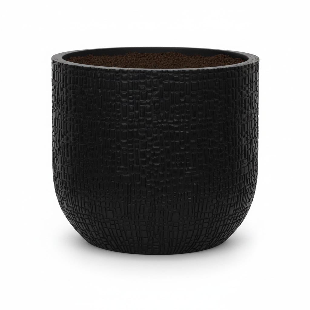 Pot Capi Nature Skin Bol - antraciet - Ø17cm