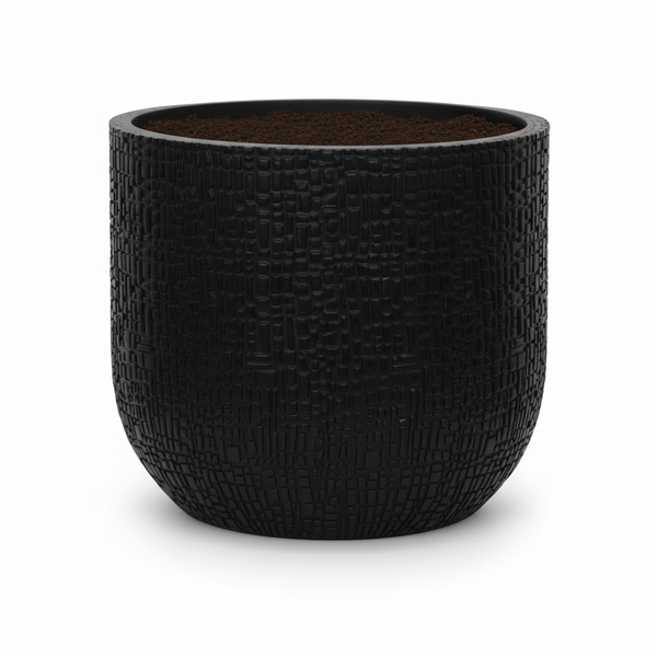 Pot Capi Nature Skin Bol - antraciet - Ø17cm