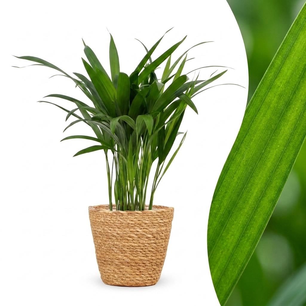 Arecapalm - Areca Lutescens - incl. mand - Ø12cm - ↕45cm