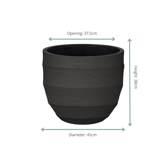Pot Bordo New Egg - earth - Ø45cm - ↕38cm