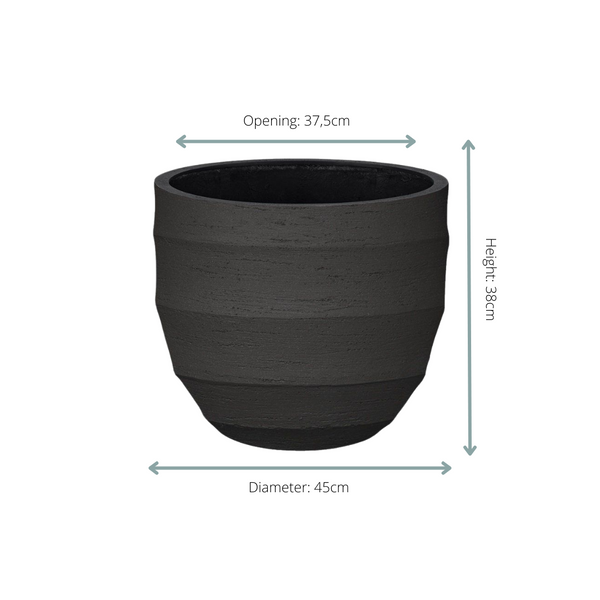 Pot Bordo New Egg - earth - Ø45cm - ↕38cm