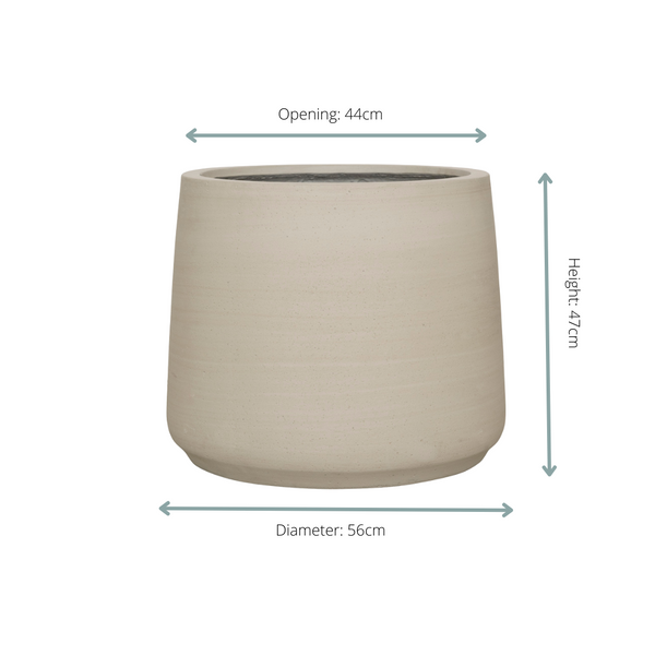 Pot Jumbo Patt - beige washed - Ø56cm - ↕47cm