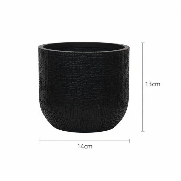 Pot Capi Nature Skin Bol - antraciet - Ø14cm