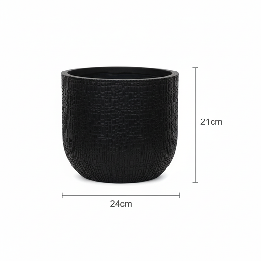 Pot Capi Nature Skin Bol - antraciet - Ø24cm
