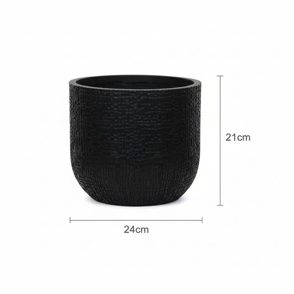 Pot Capi Nature Skin Bol - antraciet - Ø24cm