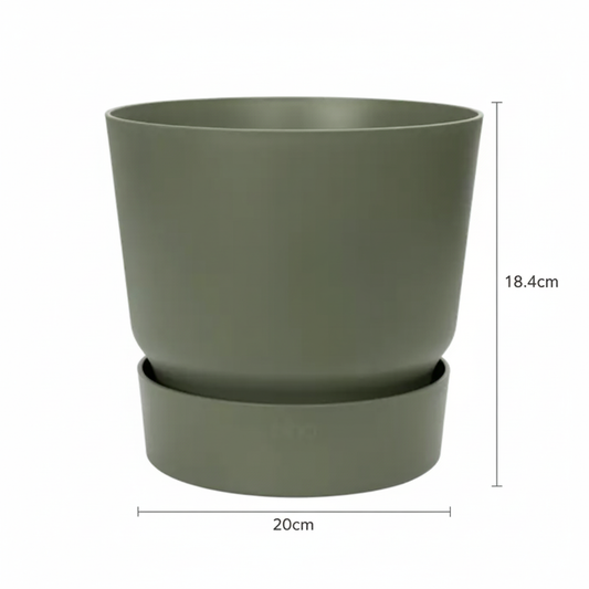 Pot Elho greenville round - leaf green - Ø20cm