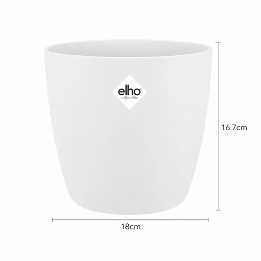 Pot Elho Brussels rond 18cm - wit - Ø18cm