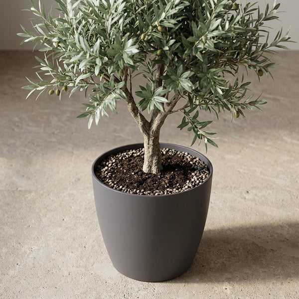 Pot Elho Brussels rond 18cm - antraciet - Ø18cm