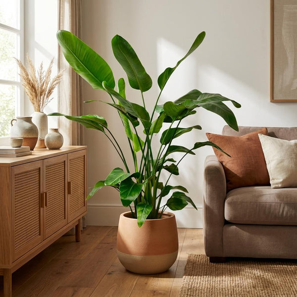 Witte paradijsvogelplant - Strelitzia nicolai - Ø24cm - ↕150cm