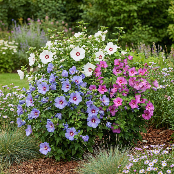 Hibiscus - Hibiscus syriacus 'Tricolour'