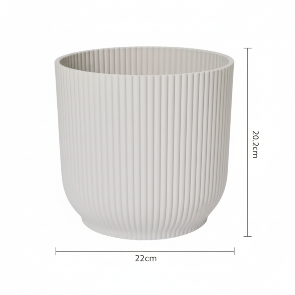 Pot Elho Vibes Fold 22cm - wit - Ø22cm