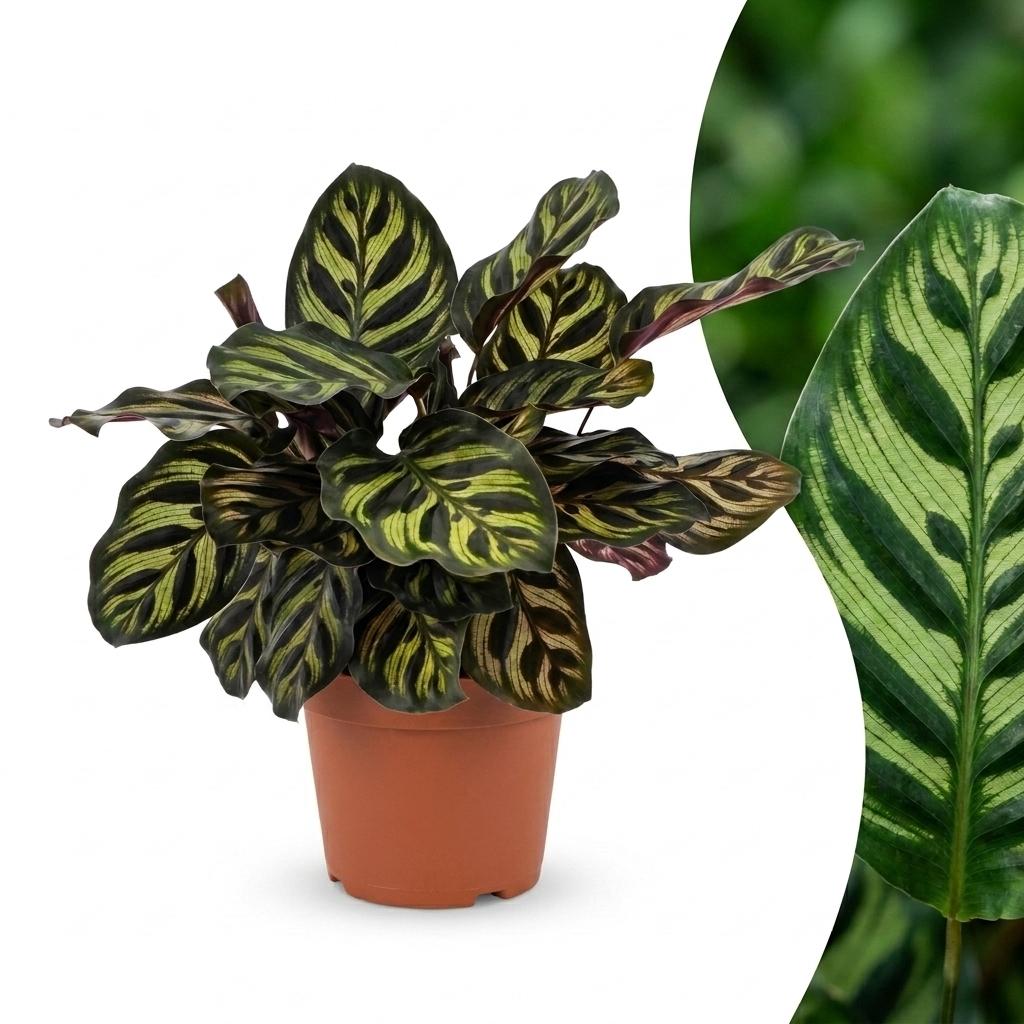 Pauwenplant - Calathea makoyana - Ø12cm - ↕25cm