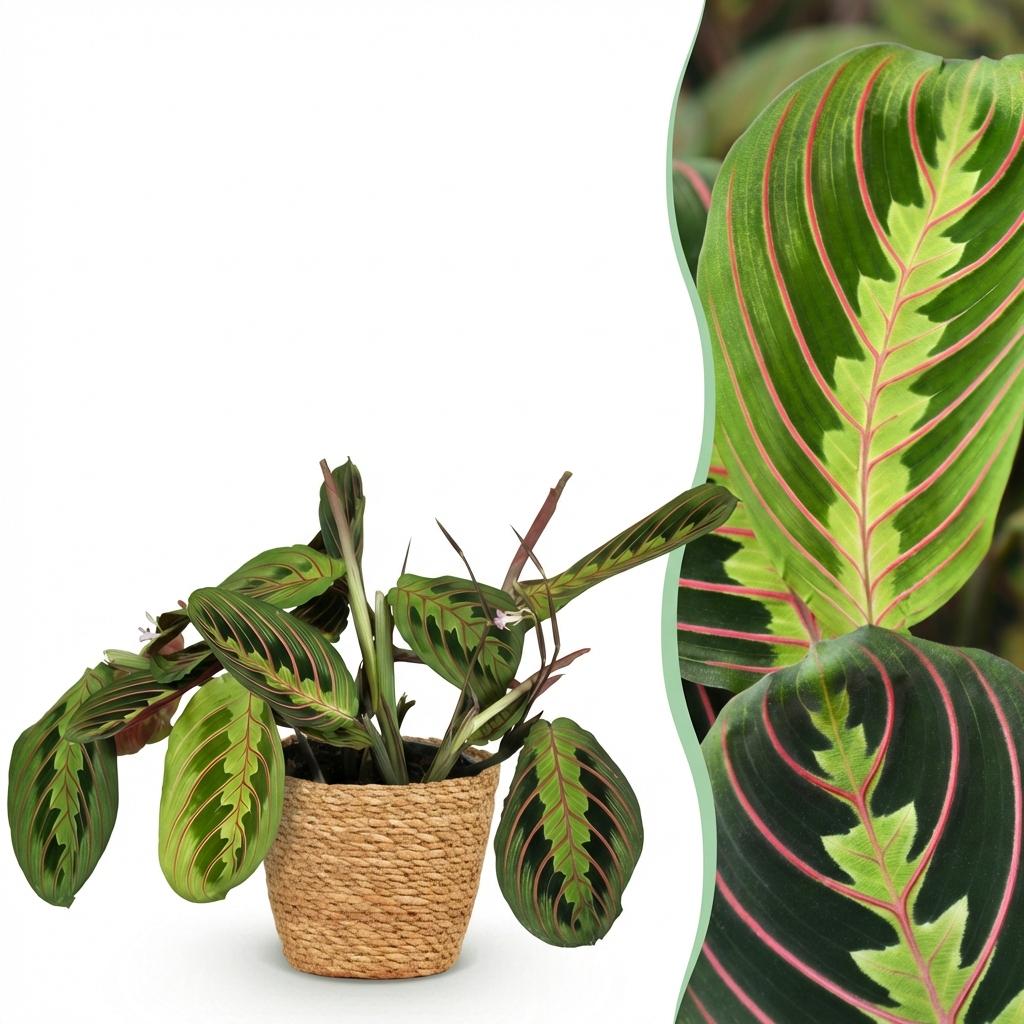 Gebedsplant - Maranta Fascinator Tricolour - Ø12cm - ↕25cm