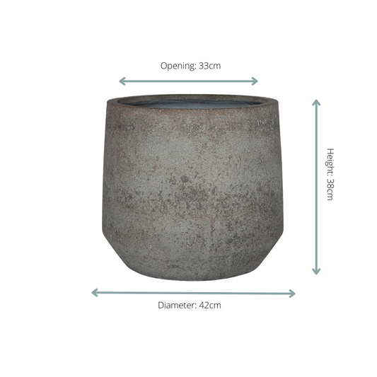 Pot Harith M - dioriet grey - Ø42cm - ↕38cm