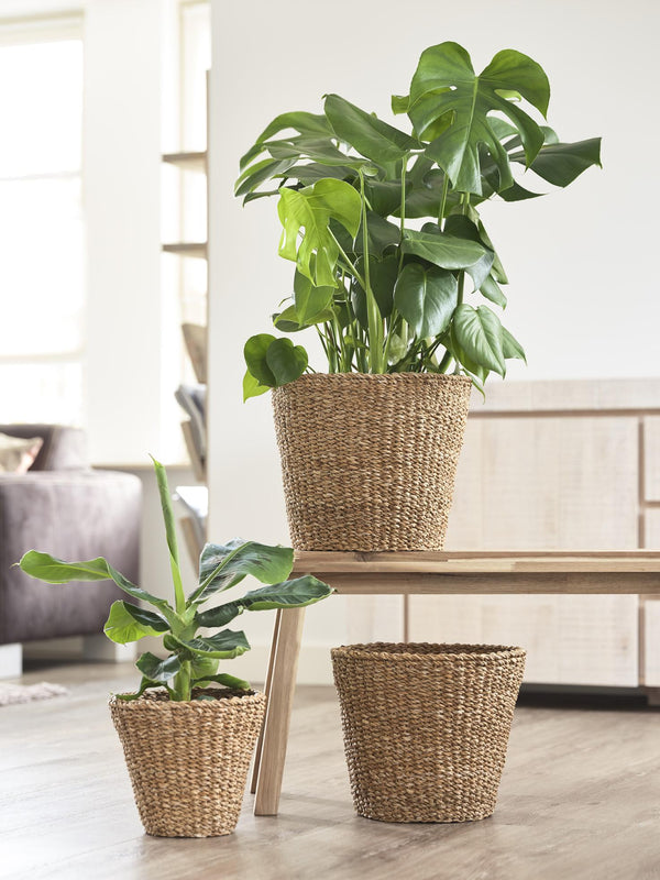 Mand Lichtbruin Jip - naturel - Ø30cm - ↕25cm