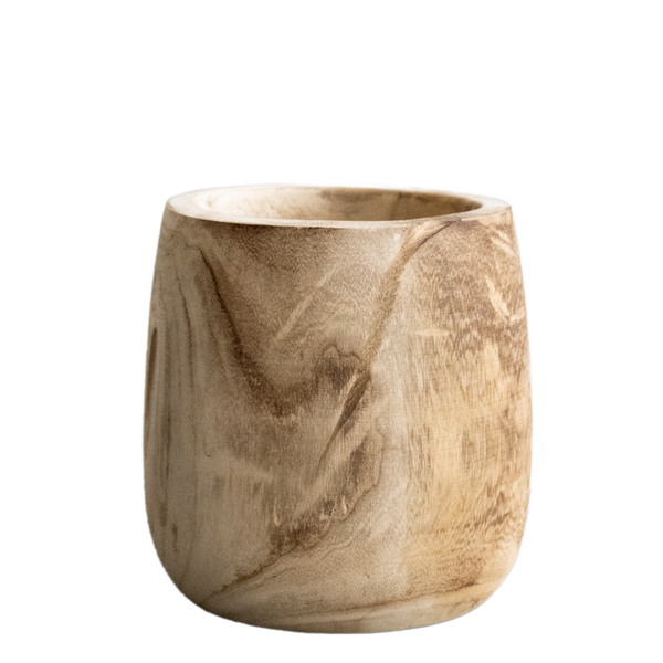 Pot Hout lichtbruin Pia - Ø23cm - ↕25cm