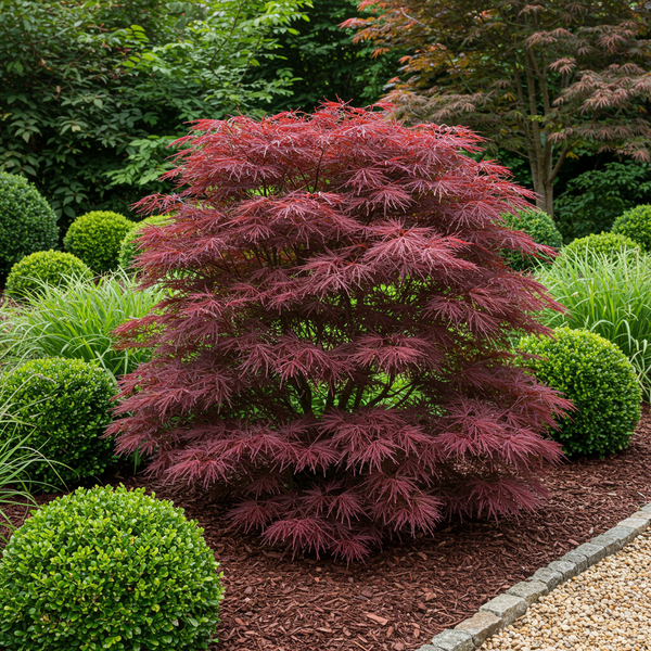 Japanse Esdoorn - Acer palmatum Sumi-nagashi - Rood - Ø19cm - ↕70cm