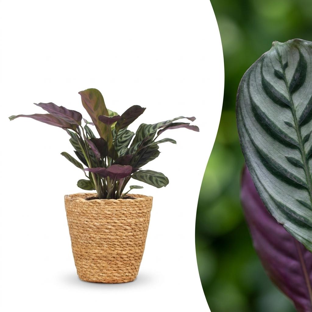 Ctenanthe Burle Marxii - incl. mand - Ø12cm - ↕30cm